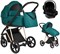 Детская коляска Roan Sol Luxury 3 в 1 с автокреслом Tutis Elo Lux Black RSL/4045 Deep Lake/Gold 109530326 - фото 84252