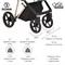 Детская коляска Roan Sol Luxury 3 в 1 с автокреслом Tutis Elo Lux Black RSL/4045 Deep Lake/Gold 109530326 - фото 84258
