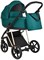 Детская коляска Roan Sol Luxury 3 в 1 с автокреслом Tutis Elo Lux Black RSL/4045 Deep Lake/Gold 109530326 - фото 84277