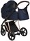 Детская коляска Roan Sol Luxury 3 в 1 с автокреслом Tutis Elo Lux Black RSL/4047 Mystic Blue/Rose Gold 3709831 - фото 84337