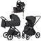 Коляска Carrello Vector CRL-6550 Ammonite AY329 Pro Absolute Black с базой Isofix 3 в 1 Magnet Black 345203216 - фото 85467
