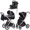 Коляска Carrello Vector CRL-6550 Ammonite AY329 Pro Absolute Black с базой Isofix 3 в 1 Pearl Black 1559051571 - фото 85542