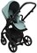 Детская коляска Roan Esso 2025 Кожа 3 в 1 с автокреслом Tutis Elo Black ESSK/214/1 Misti Mint/Grey/руч.Черный 1330604906 - фото 85881