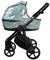 Детская коляска Roan Esso 2025 Кожа 3 в 1 с автокреслом Tutis Elo Black ESSK/214/1 Misti Mint/Grey/руч.Черный 1330604906 - фото 85884