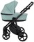 Детская коляска Roan Esso 2025 Кожа 3 в 1 с автокреслом Tutis Elo Black ESSK/214/1 Misti Mint/Grey/руч.Черный 1330604906 - фото 85888