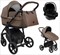 Детская коляска Roan Esso 2025 Кожа 3 в 1 с автокреслом Tutis Elo Lux Black ESSK/211/1 Camel/Black/руч.Тем.коричневый 1982827808 - фото 85966