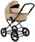 Детская коляска Roan Bass Next Classic Кожа d12 3 в 1 с автокреслом Elo Lux Black RCL302/1 Caramel 601173009 - фото 86299
