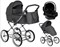 Детская коляска Roan Bass Next Classic d14 3 в 1 с автокреслом Tutis Elo Lux Black RCL253/1 Steel Grey 890037665 - фото 86373