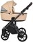 Детская коляска Roan Bass Next Кожа 3 в 1 с автокреслом Tutis Elo Lux Black RN082/1 Caramel 27922603 - фото 86422