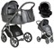 Детская коляска Roan Bass Next Кожа 3 в 1 с автокреслом Tutis Elo Lux Black RN083/1 Graphite Pearl 237986974 - фото 86428