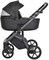 Детская коляска Roan Bass Next Кожа 3 в 1 с автокреслом Tutis Elo Lux Black RN088/1 Black/Black 40797928 - фото 86486