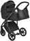Детская коляска Roan Bass Next Кожа 3 в 1 с автокреслом Tutis Elo Lux Black RN088/1 Black/Black 40797928 - фото 86487