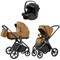 Коляска Carrello Vector 2025 CRL-6551 Ammonite AY329 Pro Absolute Black с базой Isofix 3 в 1 Golden Beige 427787975 - фото 86633