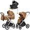 Коляска Carrello Vector CRL-6550 Nova Black Line с базой Isofix 3 в 1 Coral Beige 866803202 - фото 86854