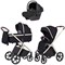 Коляска Carrello Vector CRL-6550 Nova Black Line с базой Isofix 3 в 1 Pearl Black 1533786339 - фото 87162