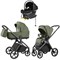 Коляска Carrello Vector 2025 CRL-6551 Nova DK791 Grey Line с базой Isofix 3 в 1 Field Green 1011424080 - фото 88085