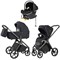 Коляска Carrello Vector 2025 CRL-6551 Nova DK791 Grey Line с базой Isofix 3 в 1 Shadow Black 556853031 - фото 88176