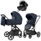 Коляска Carrello Alfa CRL-6522 2025 Nova DK791 Grey Line с базой Isofix 3 в 1 Denim Blue 1305014519 - фото 90091