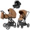 Коляска Carrello Alfa CRL-6522 2025 Nova DK791 Grey Line с базой Isofix 3 в 1 Honey Beige 819465243 - фото 90164