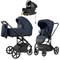 Коляска Carrello Alfa CRL-6522 2025 Nova DK791 Black Line с базой Isofix 3 в 1 Denim Blue 1270771426 - фото 90390
