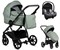 Детская коляска Tutis Leo Plus 3 в 1 с автокреслом Elo Lux EduSky Grey 1222039 Sage 1678883996 - фото 90682