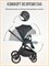 Детская коляска Farfello Liberty 3 в 1 Black magic/Магический черный LBR-1 1159973611 - фото 90851