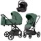 Коляска Carrello Alfa CRL-6522 2025 Ammonite AY329 Pro Absolute Black 3 в 1 Meadow Green 431938362 - фото 91088