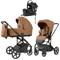 Коляска Carrello Alfa CRL-6522 2025 Ammonite AY329 Pro Absolute Black с базой Isofix 3 в 1 Honey Beige 40111207 - фото 91333