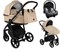 Детская коляска Roan Esso 2025 Кожа 3 в 1 с автокреслом Tutis Elo Lux EduSky Grey ESSK/212/1 Caramel/Black/руч.Тем.коричневый 25093099 - фото 91916