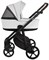 Детская коляска Roan Esso 2025 Кожа 3 в 1 с автокреслом Tutis Elo Lux EduSky Grey ESSK/215/1 White/Black/руч.Тем.коричневый 123627999 - фото 91965