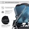 Детская прогулочная коляска Sweet Baby Elegante BRD/Black 1882858660 - фото 93173