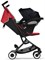 Прогулочная коляска Cybex Libelle BLK Hibiscus Red с дождевиком 1680143200 - фото 95173