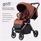 Детская прогулочная коляска Rant Golf RA101 Maroon Brown 2105248989 - фото 95620