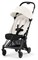 Прогулочная коляска Cybex Coya Off White с дождевиком и бампером/Matt Black 467490030 - фото 95877