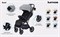 Детская прогулочная коляска Rant Lumos Classic Grey 1835645119 - фото 99972